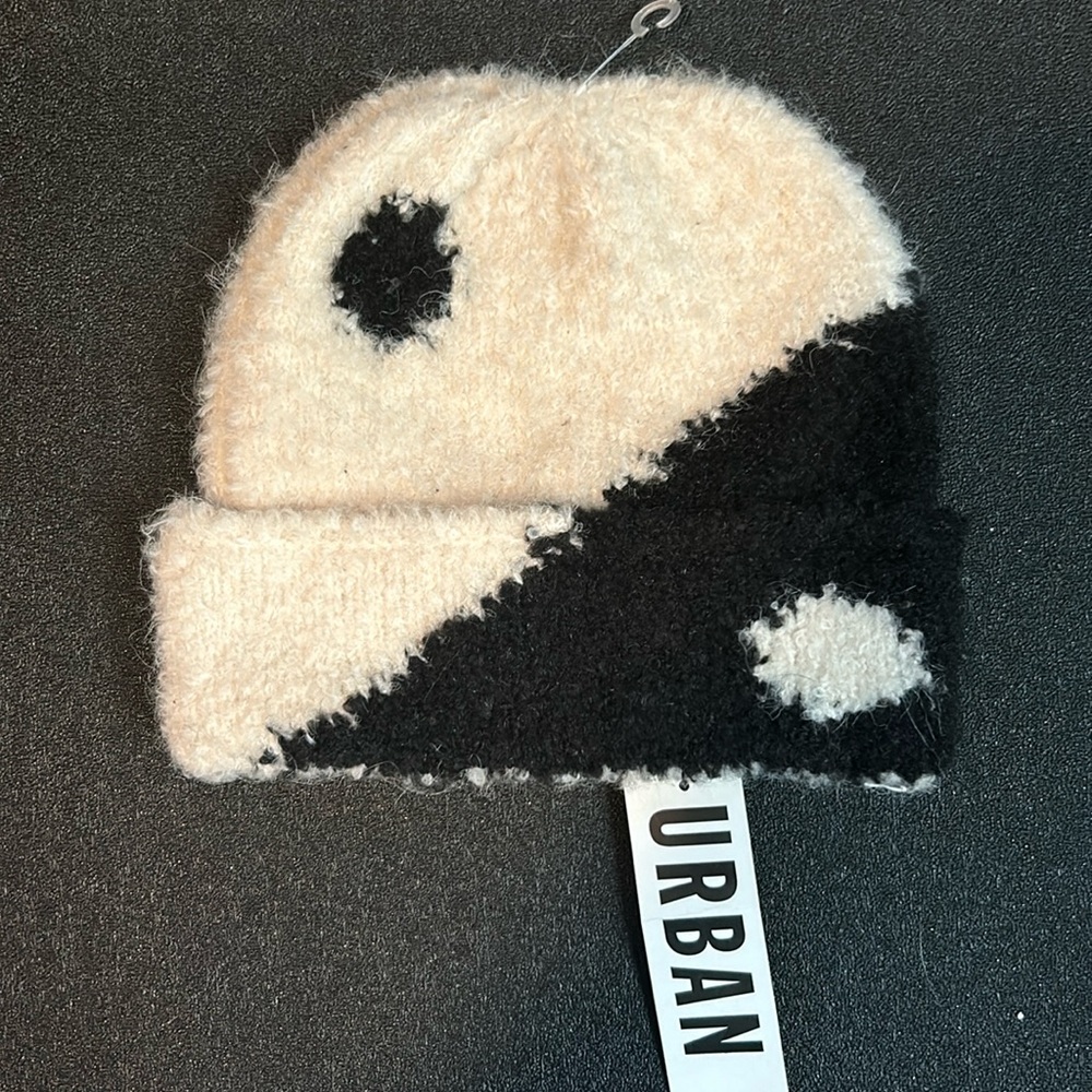 Brand new yin and yang beanie